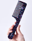 Vellen Hair 8.3-Inch Cellulose Acetate Wide-Tooth Comb – The Ultimate Detangling Solution for Smooth, Healthy Hair