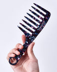 Vellen Hair VH-708 7.5-Inch Cellulose Acetate Wide-Tooth Comb – The Ultimate Detangling Solution for Smooth, Healthy Hair