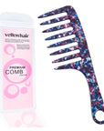 Vellen Hair VH-708 7.5-Inch Cellulose Acetate Wide-Tooth Comb – The Ultimate Detangling Solution for Smooth, Healthy Hair