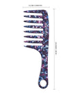 Vellen Hair VH-708 7.5-Inch Cellulose Acetate Wide-Tooth Comb – The Ultimate Detangling Solution for Smooth, Healthy Hair