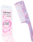 Vellen Hair 8.3-Inch Cellulose Acetate Wide-Tooth Comb – The Ultimate Detangling Solution for Smooth, Healthy Hair