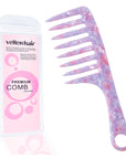 Vellen Hair VH-708 7.5-Inch Cellulose Acetate Wide-Tooth Comb – The Ultimate Detangling Solution for Smooth, Healthy Hair