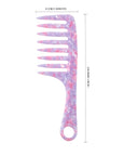 Vellen Hair VH-708 7.5-Inch Cellulose Acetate Wide-Tooth Comb – The Ultimate Detangling Solution for Smooth, Healthy Hair