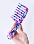 Vellen Hair VH-708 7.5-Inch Cellulose Acetate Wide-Tooth Comb – The Ultimate Detangling Solution for Smooth, Healthy Hair