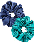Luxurious Satin Hair Scrunchies by Vellen Hair - Ocean wave