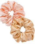 Luxurious Satin Hair Scrunchies by Vellen Hair - Vanilla Pie