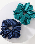 Luxurious Satin Hair Scrunchies by Vellen Hair - Ocean wave