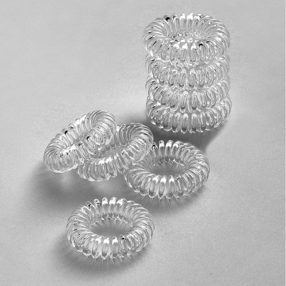 Clear Spiral Hair Ties Clear Spiral Hair Ties
