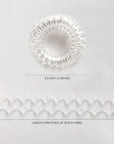 Vellen Hair Ultimate Spiral Hair Ties for Every Hair Type - Crystal Clear