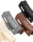 Vellen Hair Extra Large Claw Clips – 4 Pack Matte Finish, Non-Slip Hair Clips for Thick Hair - Classic Clay