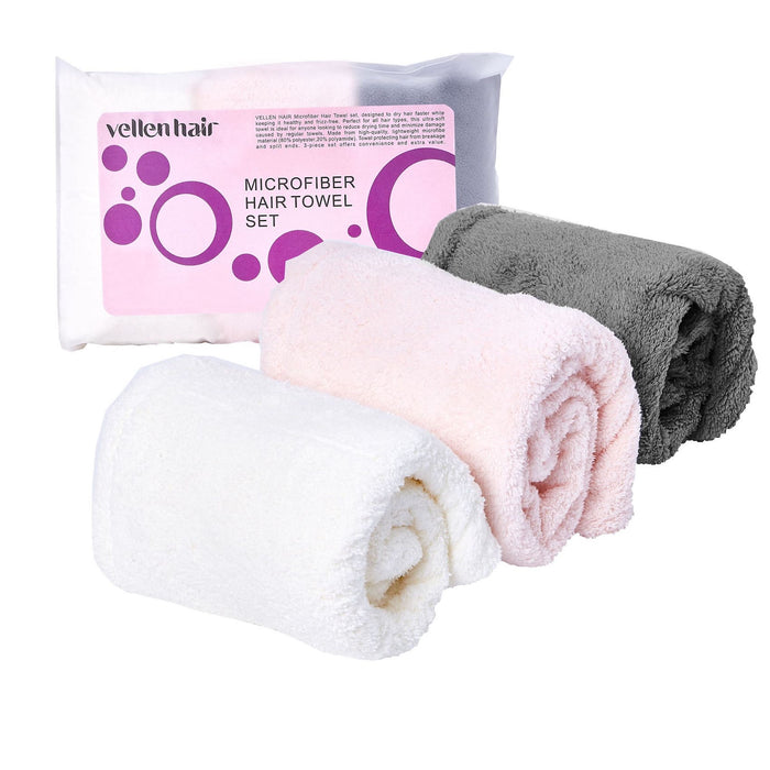Microfiber Hair Turban (3-Pack)
