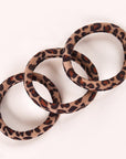Durable & Stylish Elastic Hair Bands – 3-Pack - Leopard