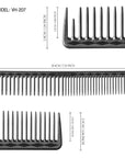 Vellen Hair® Ultimate Cutting Combs 5 Different Sizes - Black