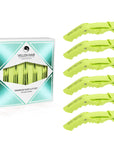 Alligator Hair Clips - 6 Pack - Grass Green