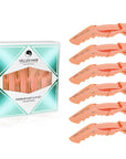 Alligator Hair Clips - 6 Pack - Peach