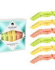 Alligator Hair Clips - 6 Pack - Rainbow
