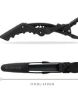 Alligator Hair Clips - 6 Pack - Black