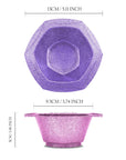 Glam Color Bowl Set - 7 Pack - Purple / Pink