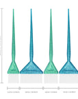 Glam Brush - 4 Pack - Mint/Blue