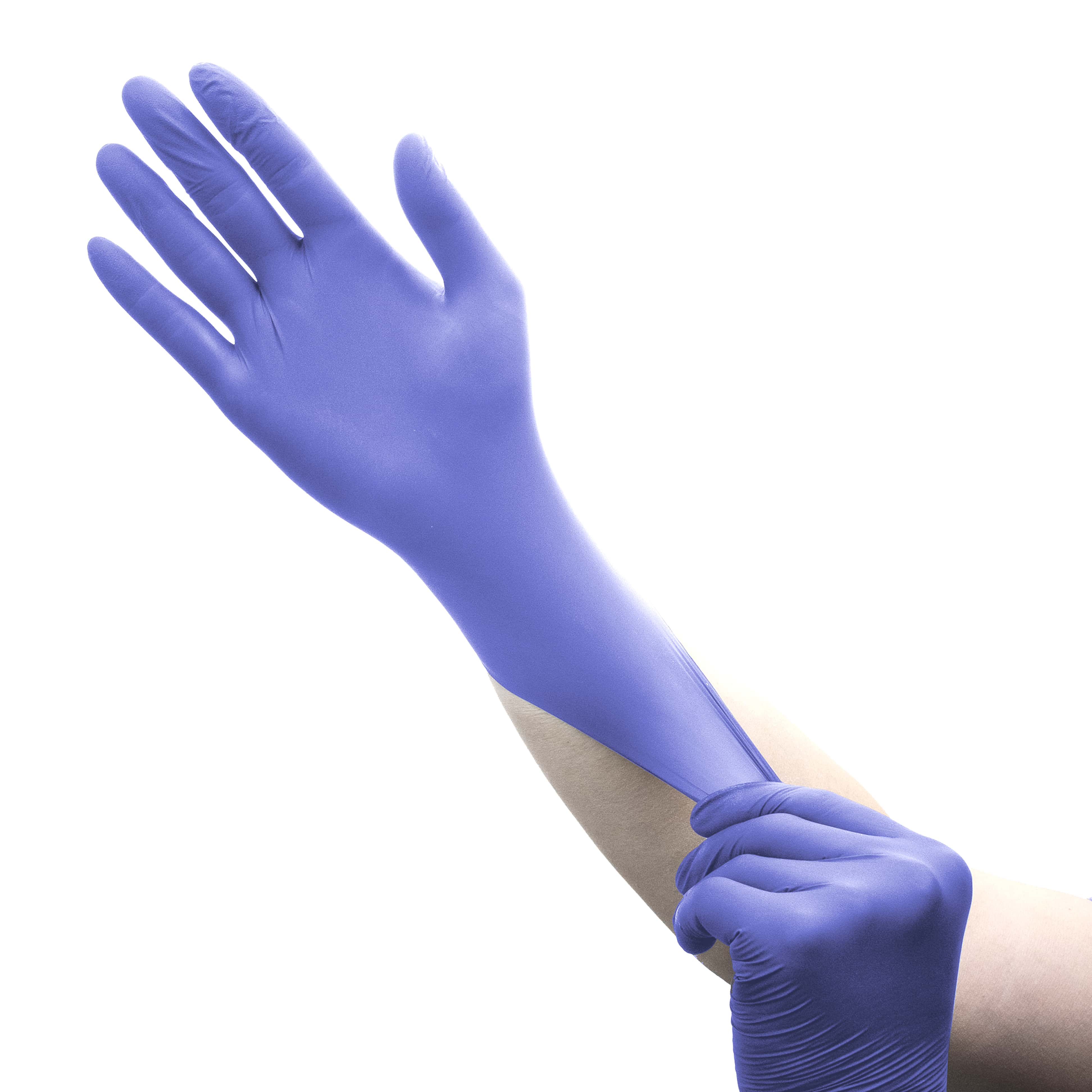 Purple Palms Nitrile Gloves - 100 count