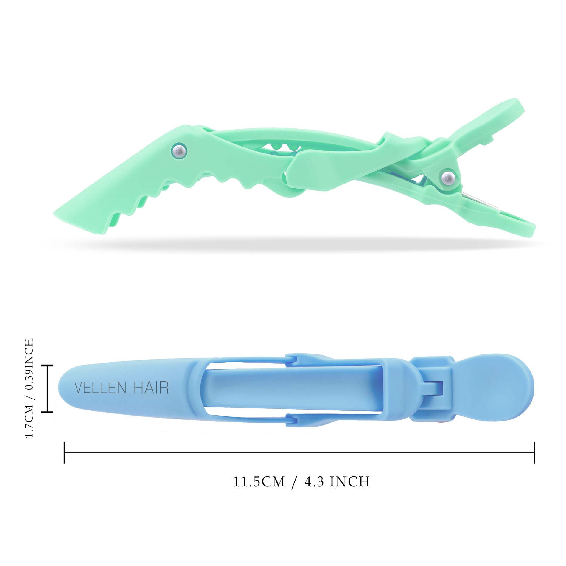 Alligator Hair Clips 6 Pack Pastel VellenHair