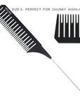 Highlighting Comb Set 1.0 - 3 Sizes - Black 1