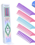 Ultimate Highlighting Comb Set 2.0 - 5 Sizes - Mutli-Color