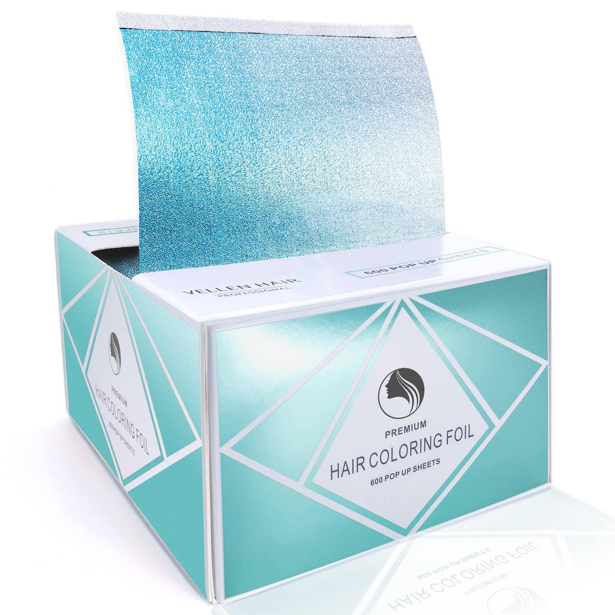 5x11 Pop Up Foil Sheets - 600 Sheets - Aqua – Vellen-Hair