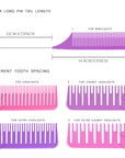 Highlighting Comb Set 1.0 - 2 Sizes - Purple/Pink