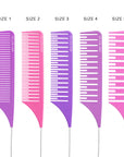 Highlighting Comb Set 1.0 - 2 Sizes - Purple/Pink