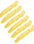 Alligator Hair Clips - 6 Pack - Yellow