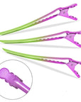 Super Sectioner Clips - 10 Pack - Green/Pink Ombre