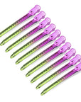 Super Sectioner Clips - 10 Pack - Green/Pink Ombre