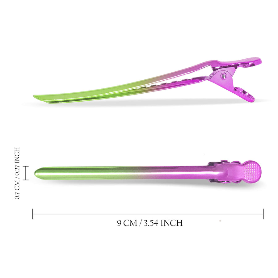 Super Sectioner clips, green and pink ombre – view 3