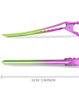 Super Sectioner Clips - 10 Pack - Green/Pink Ombre