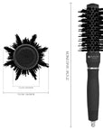 Vellen Hair Ceramic Round Hairbrush 1 inch / 25 mm - Black