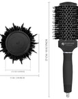 Vellen Hair Ceramic Round Hairbrush 1.3 inch / 32 mm - Black