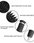 Vellen Hair Ceramic Round Hairbrush 2 inch / 53 mm - Black