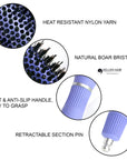 Vellen Hair Ceramic Round Hairbrush 1.7 inch / 43 mm - Violet