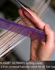 Vellen Hair® Ultimate Cutting Combs 5 Different Sizes - Purple