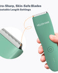 Vellen Hair Precision Body Trimmer – Waterproof, Rechargeable, and Gentle on Skin