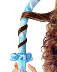 Vellen Hair Satin Heatless Curling Set - Overnight Curlers for No Heat, Soft, Voluminous Curls - Aqua Whisper