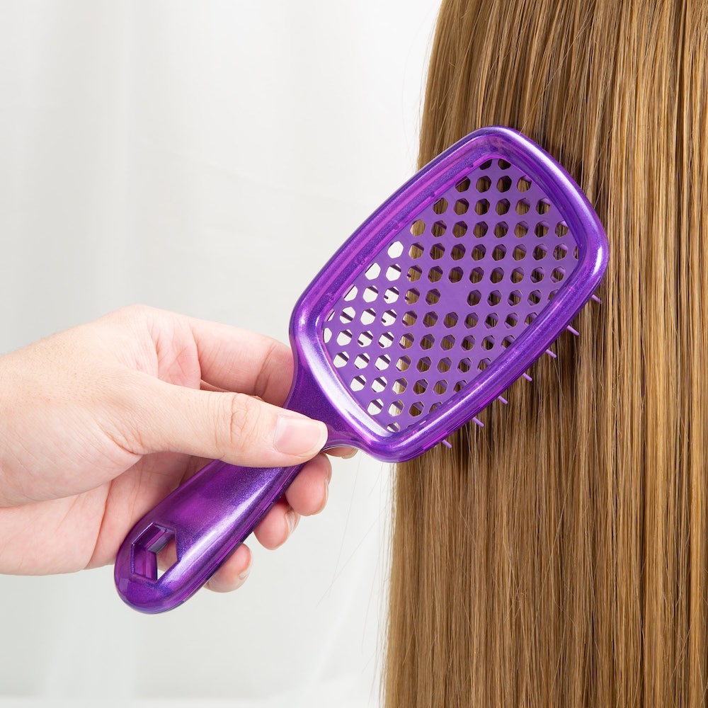 Vellen Hair Detangler Brush for Curly and Straight Hair - Lila