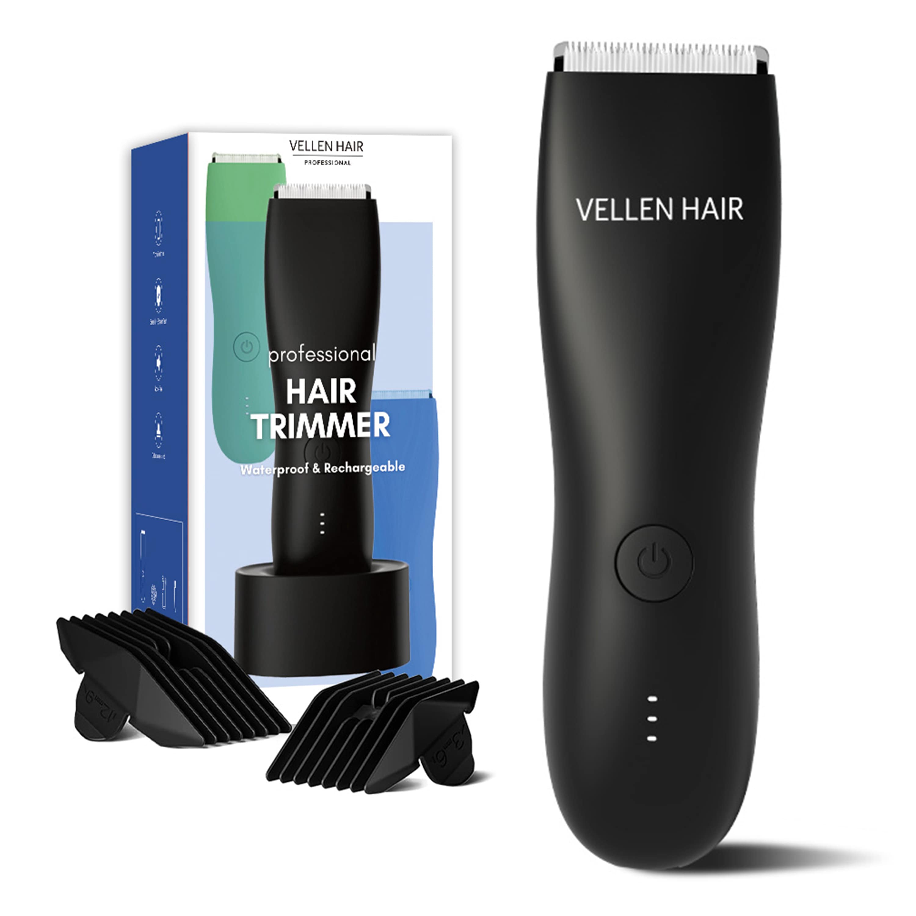 Vellen Hair Precision Body Trimmer – Waterproof, Rechargeable, and Gentle on Skin