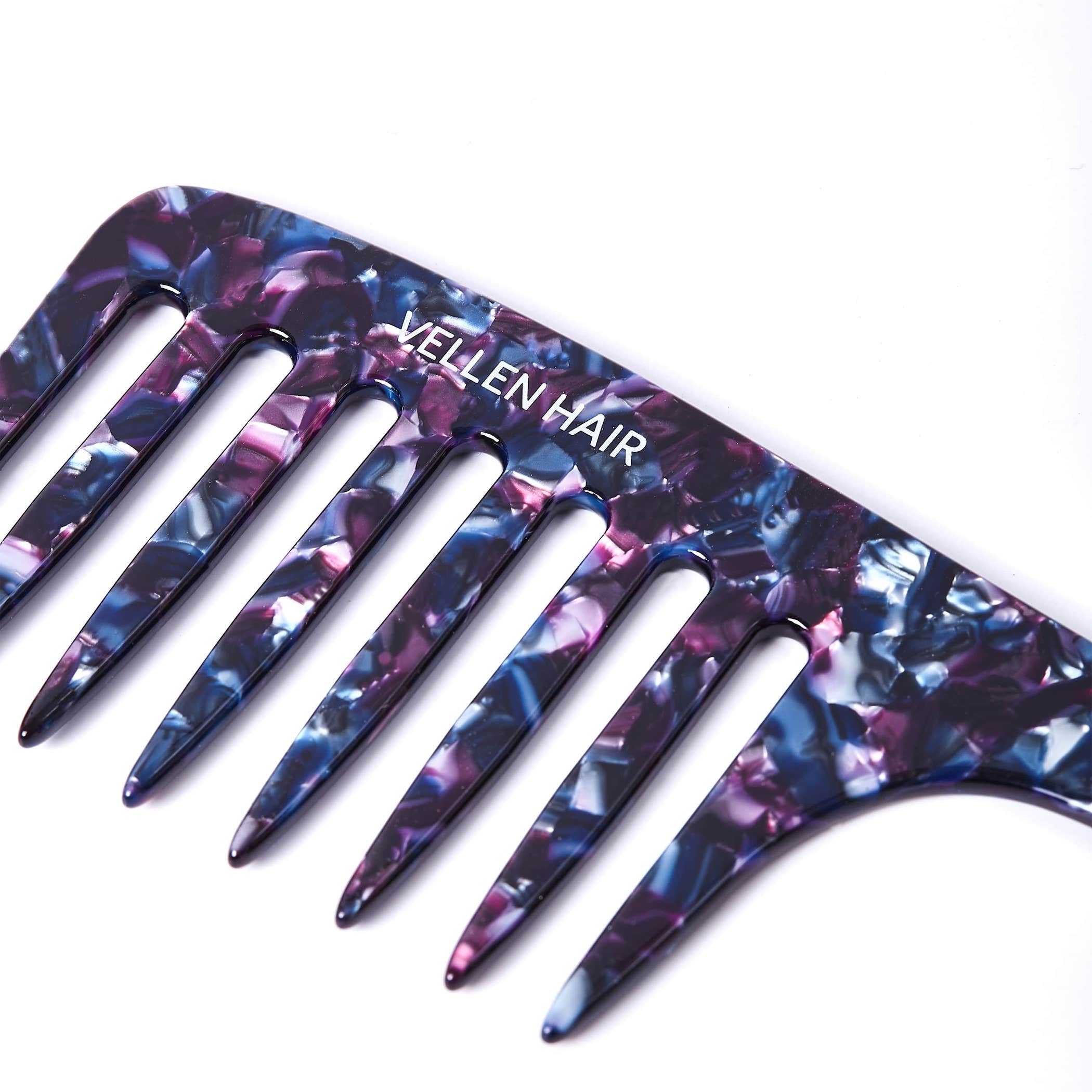 Vellen Hair 3-Piece Comb Set | Gentle Detangling in 3 Sizes – Includes Travel Comb &amp; Tortoiseshell Design