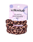 Durable & Stylish Elastic Hair Bands – 3-Pack - Leopard