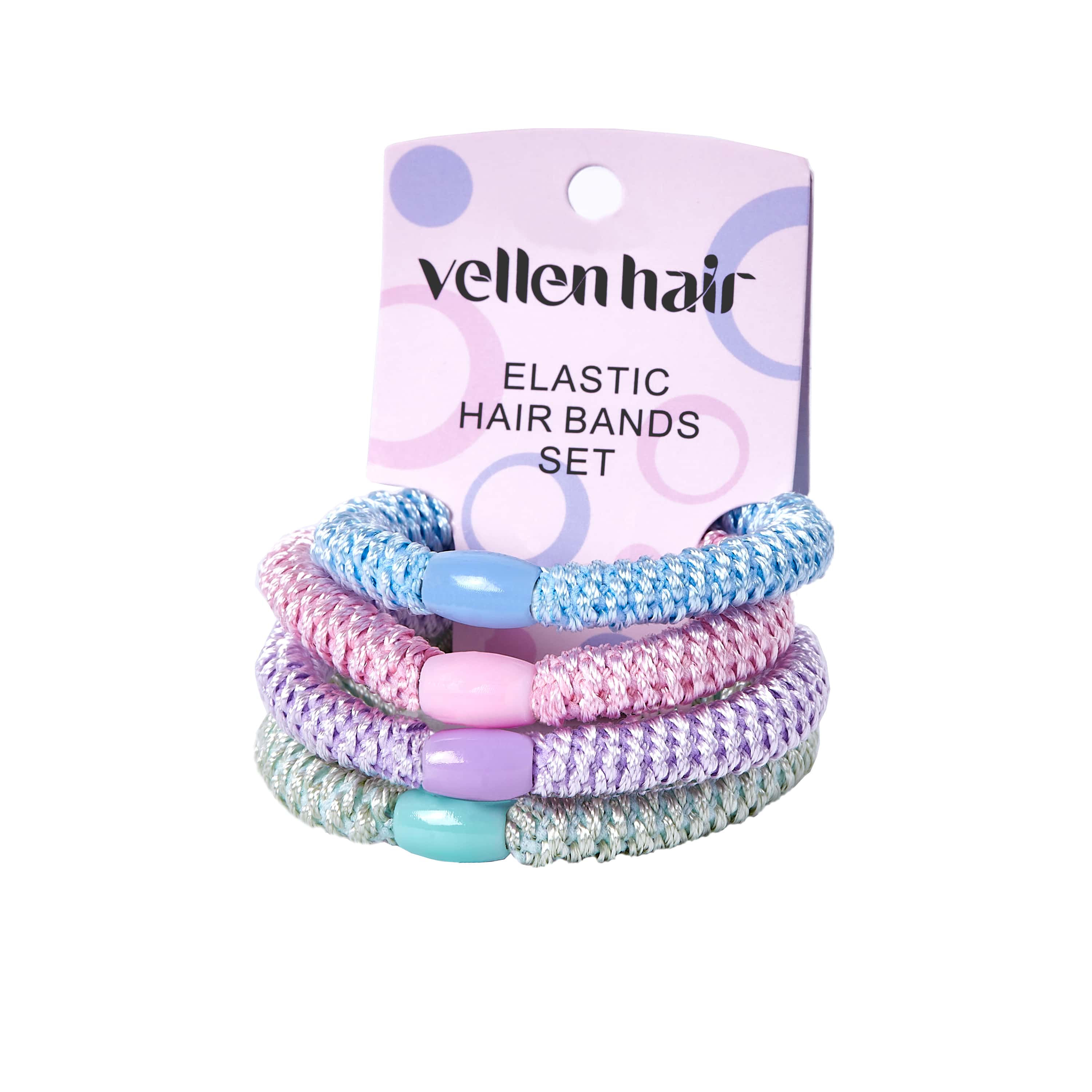 Durable & Stylish Elastic Hair Bands – 4-Pack