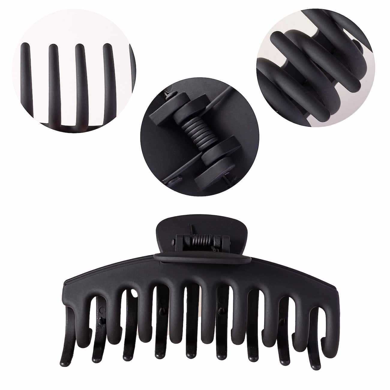 Vellen Hair Extra Large Claw Clips – 4 Pack Matte Finish, Non-Slip Hair Clips for Thick Hair - Classic Clay