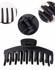 Vellen Hair Extra Large Claw Clips – 4 Pack Matte Finish, Non-Slip Hair Clips for Thick Hair - Classic Clay