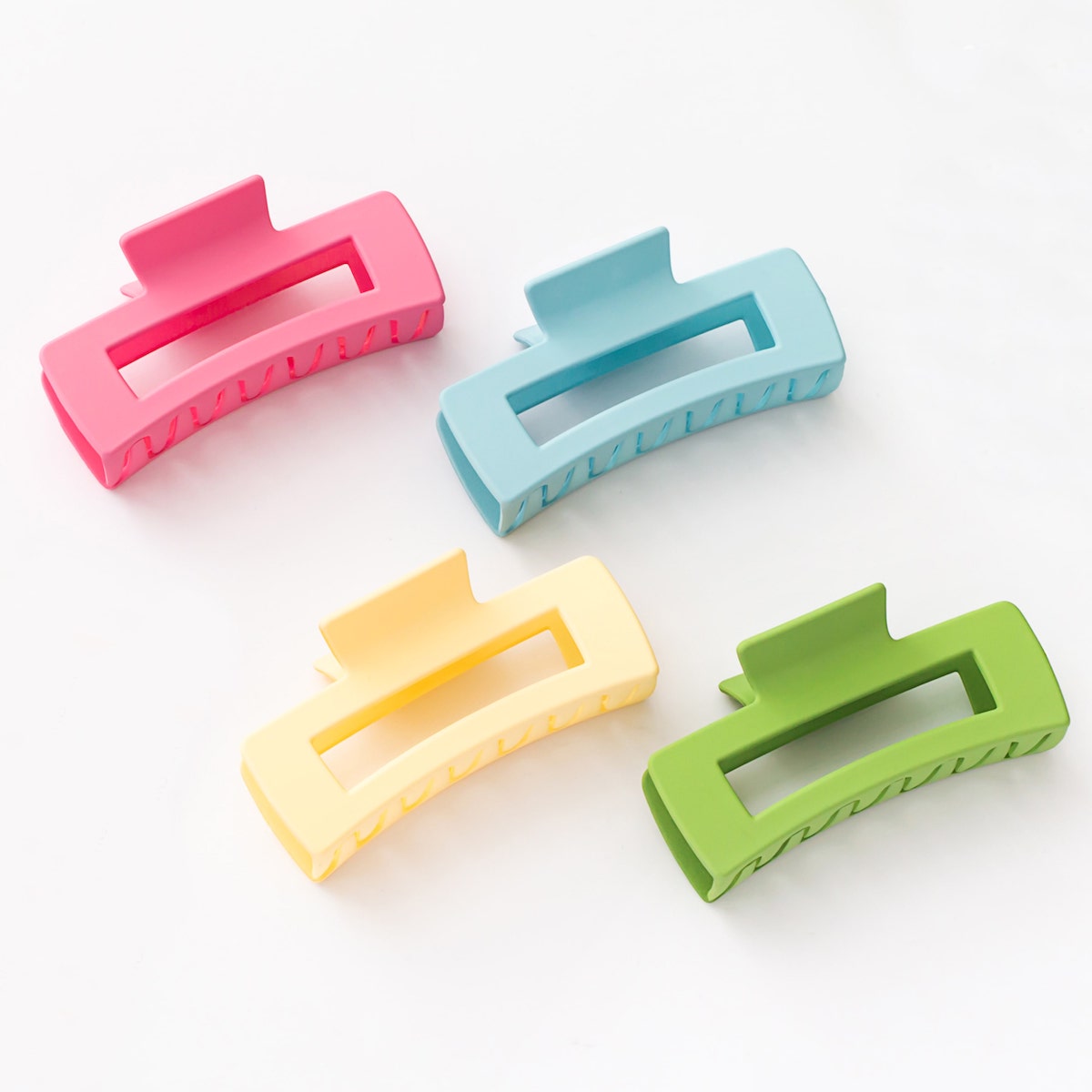 Vellen Hair Extra Large Claw Clips – 4 Pack Matte Finish, Non-Slip Hair Clips for Thick Hair